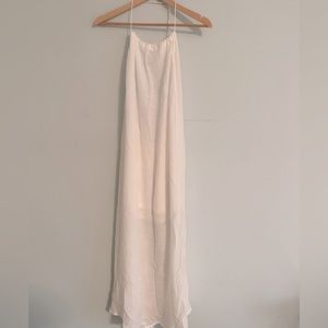 Cupshe, white, halter, coverup (one-size), NWT